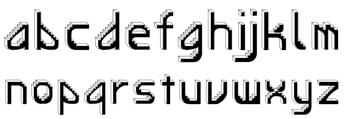 Pinen Font LOWERCASE