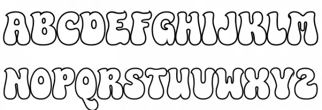 Pinewood Outline PERSONAL USE Italic 字体 大写