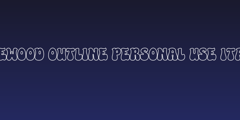Pinewood Outline PERSONAL USE Italic Social Header
