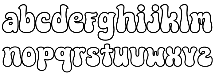 Pinewood Outline PERSONAL USE Italic Font LOWERCASE