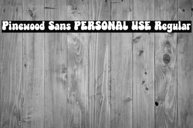 Pinewood Sans PERSONAL USE Regular Font examples