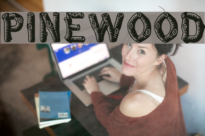 Pinewood Font examples