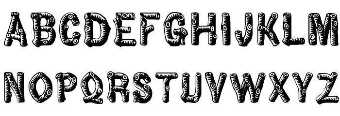 Pinewood Font LOWERCASE