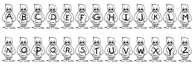Pingu フォント 大文字