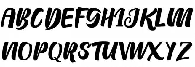 Pinguid Schriftart Groß