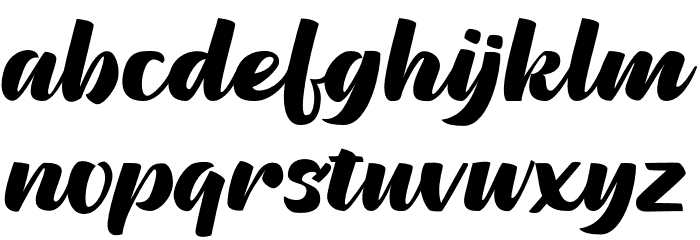 Pinguid Font LOWERCASE