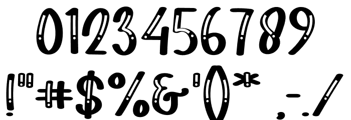Pink Acapella Font OTHER CHARS