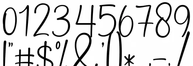 Pink Apple Font OTHER CHARS