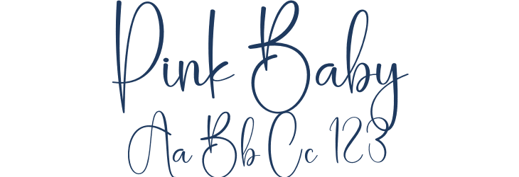 Pink Baby Font Preview