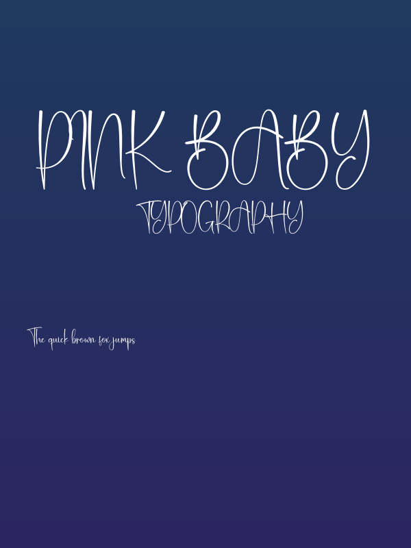 Pink Baby Poster