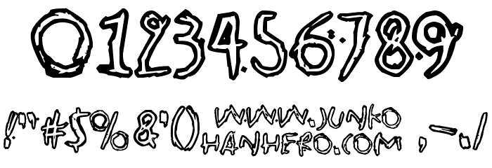 Pink Bazooka Font OTHER CHARS