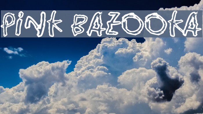 Pink Bazooka Font examples