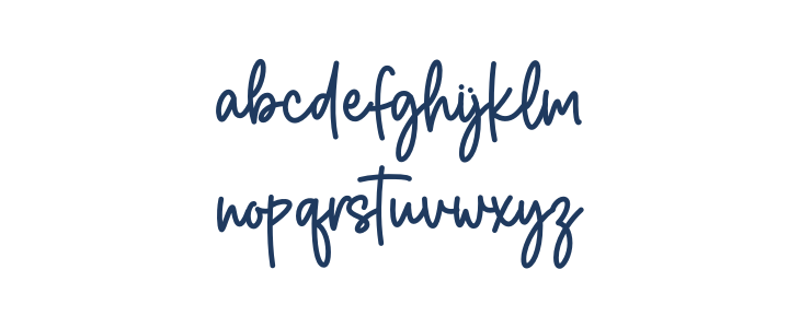 Pink Bloom Lowercase