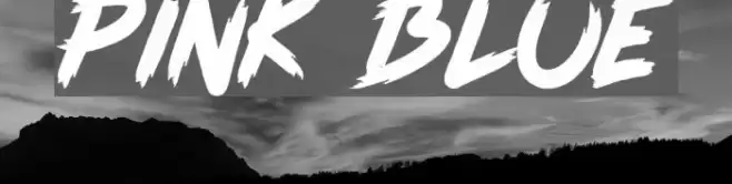 Pink Blue Font examples