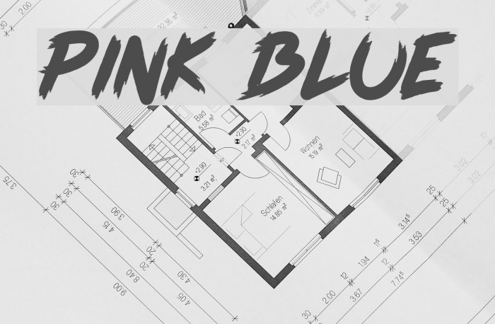 Pink Blue Font examples