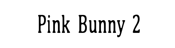 Pink Bunny 2  Free Fonts Download