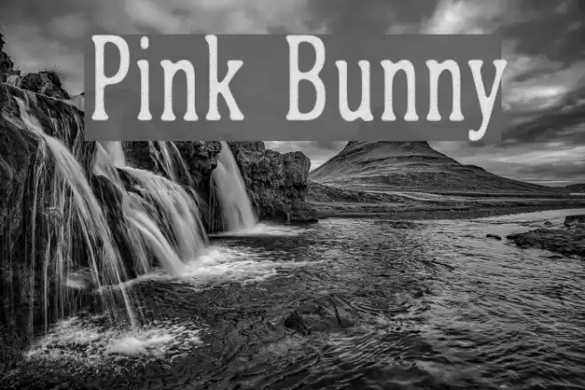 Pink Bunny Font examples