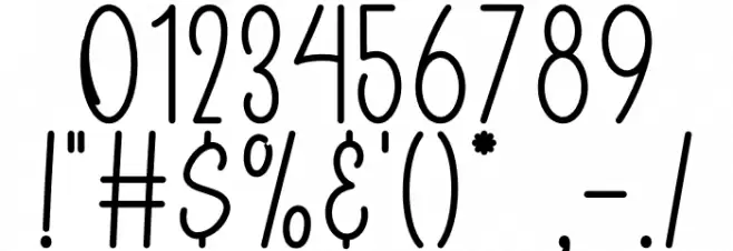 Pink Candy Font OTHER CHARS