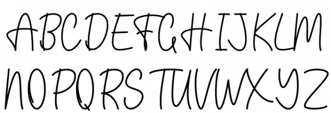 Pink Candy Font UPPERCASE