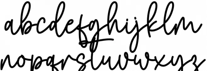 Pink Candy Font LOWERCASE