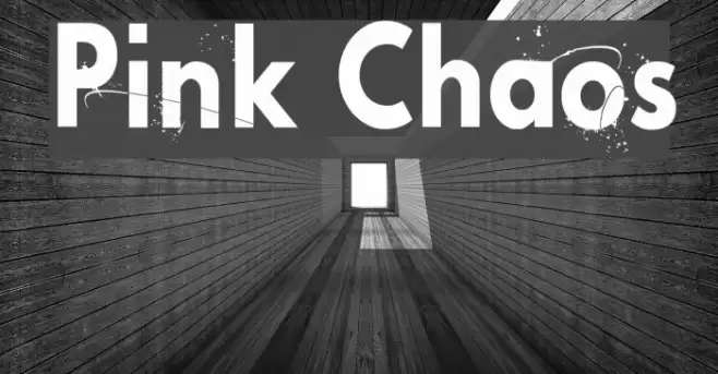 Pink Chaos Font examples