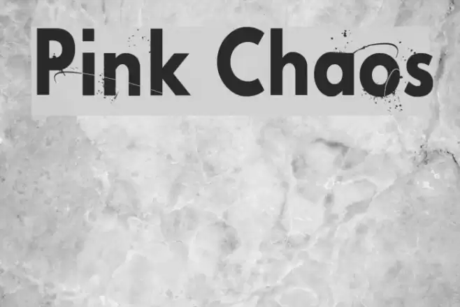 Pink Chaos Font examples