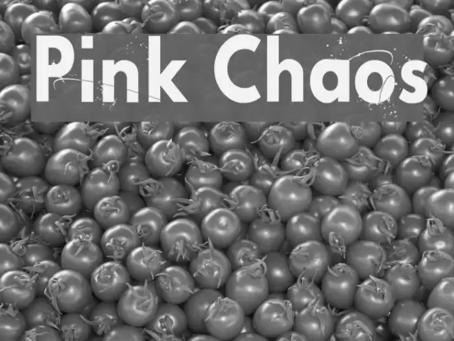 Pink Chaos Font examples