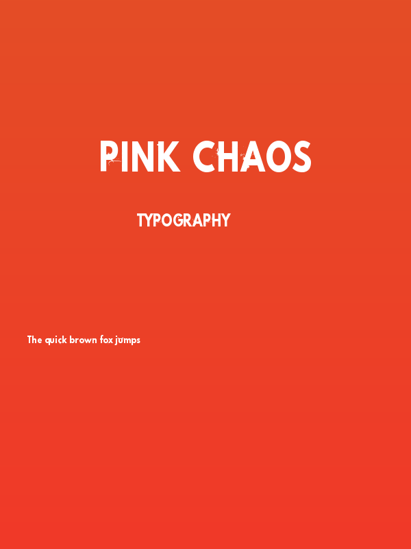 Pink Chaos Poster