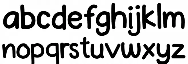 Pink Chicken Regular Font LOWERCASE