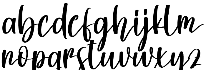Pink Cream Font LOWERCASE