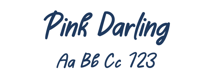 Pink Darling Font Preview
