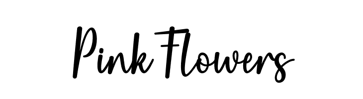 Pink Flowers  لخطوط تنزيل