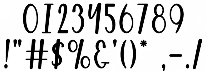 Pink Flowers Font OTHER CHARS