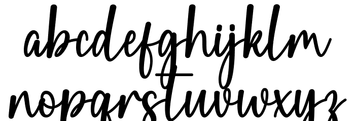 Pink Flowers Font LOWERCASE