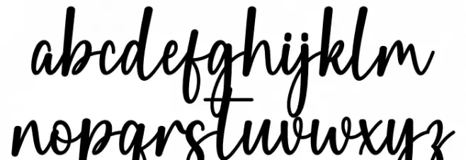 Pink Flowers Caratteri MINUSCOLO