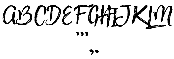Pink Gladiolus one Font OTHER CHARS