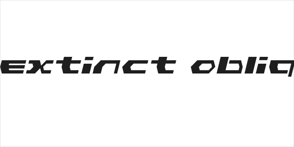 Pink Has Gone Extinct Oblique LDR Regular Logo