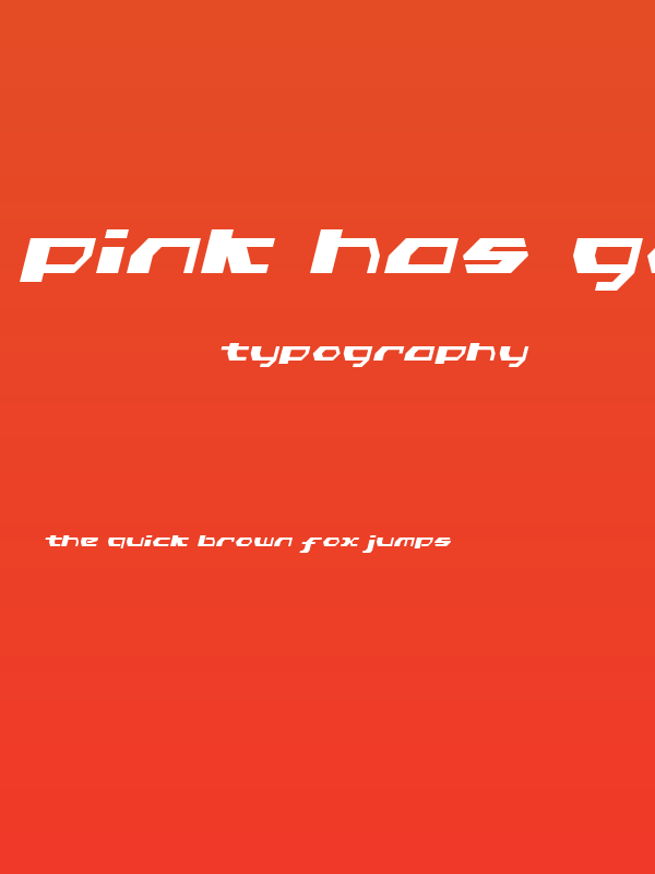 Pink Has Gone Extinct Oblique LDR Regular Poster