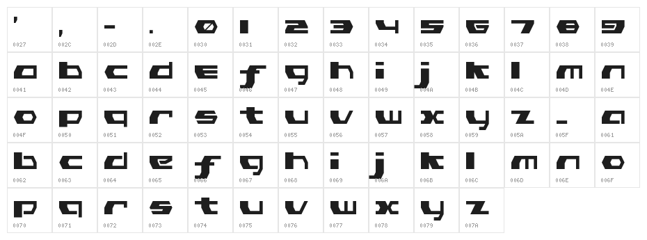 Pink Has Gone Extinct Regular Regular Character Map