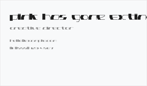 Pink Has Gone Extinct Ultra Thin Regular Business Card