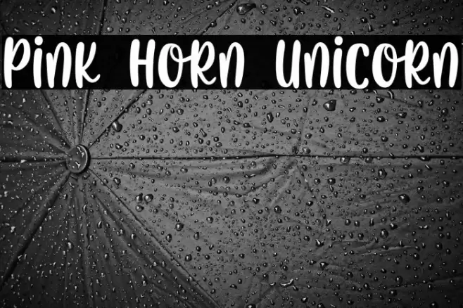 Pink Horn Unicorn Font examples