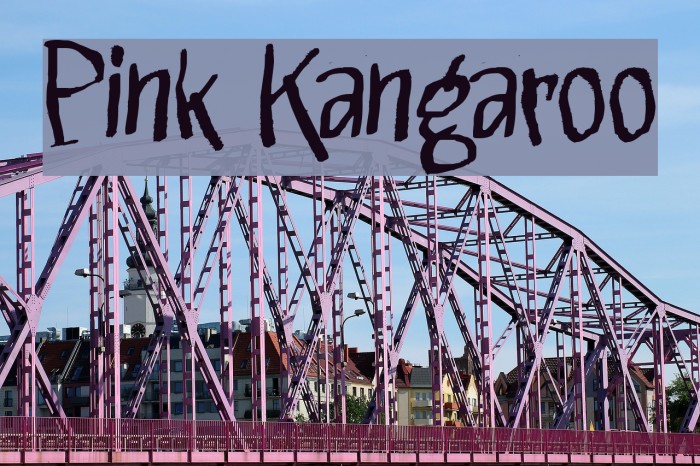 Pink Kangaroo Font examples