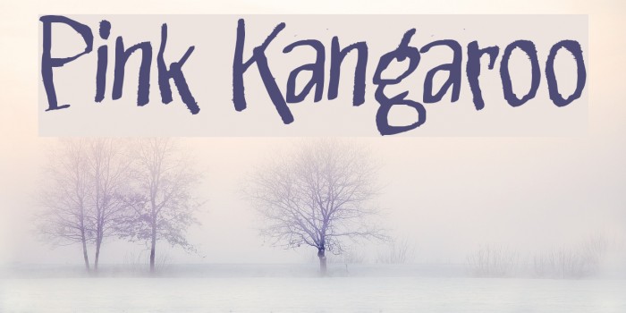 Pink Kangaroo Font examples