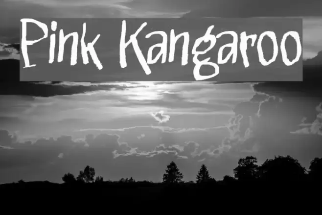 Pink Kangaroo Font examples