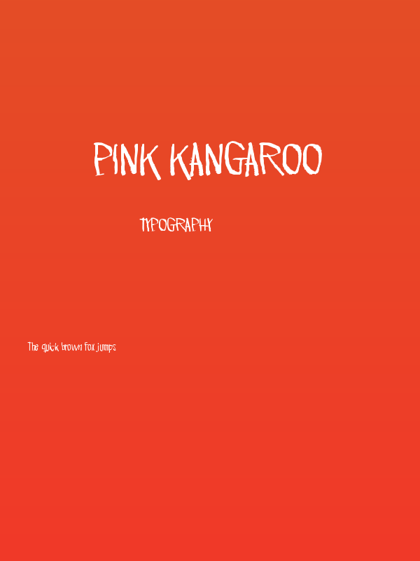 Pink Kangaroo Poster