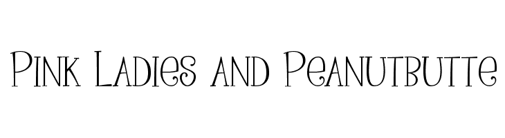 Pink Ladies and Peanutbutte  Fuentes Gratis Descargar