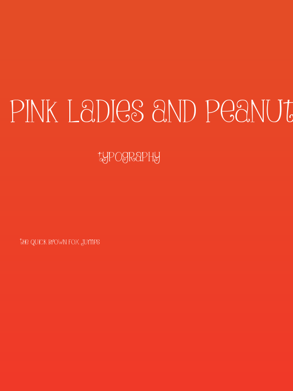Pink Ladies and Peanutbutte Poster