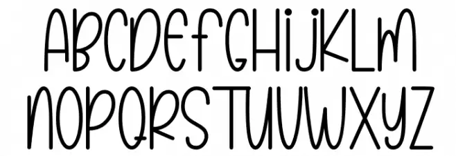 Pink March Schriftart Groß