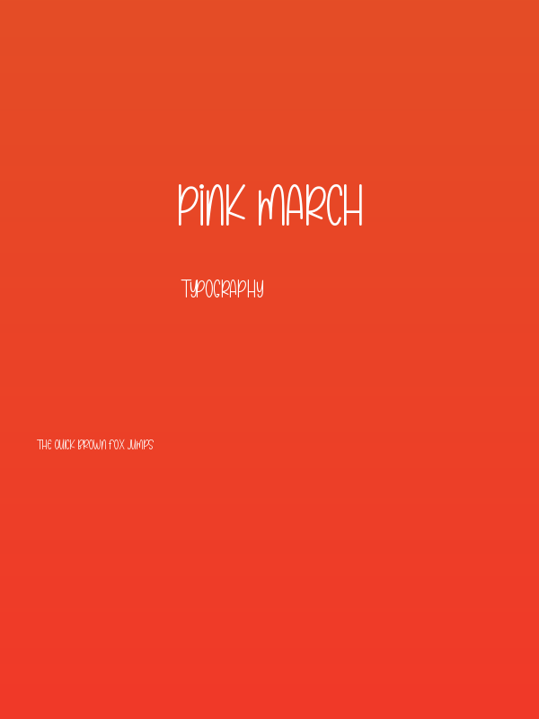 Pink March Poster