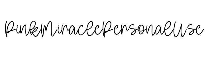 Pink Miracle Personal Use  font caratteri gratis